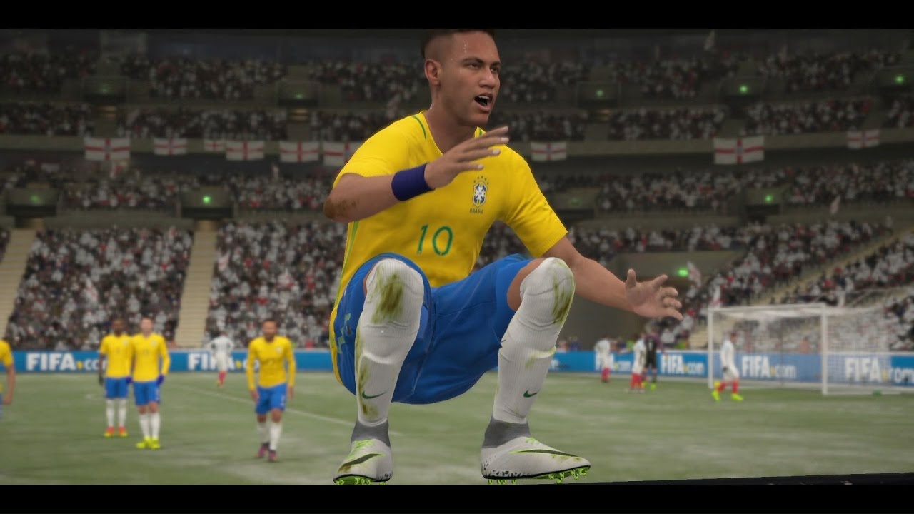 FIFA 17 - Inglaterra  vs Brasil - Gameplay Pedido por Inscritos - Modo Lendário