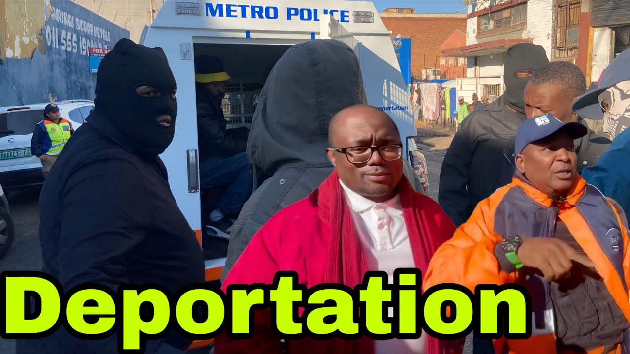 PA Kenny Kunene & EFF Mgcini Tshwaku Deporting Illegal foreigners in Johannesburg.