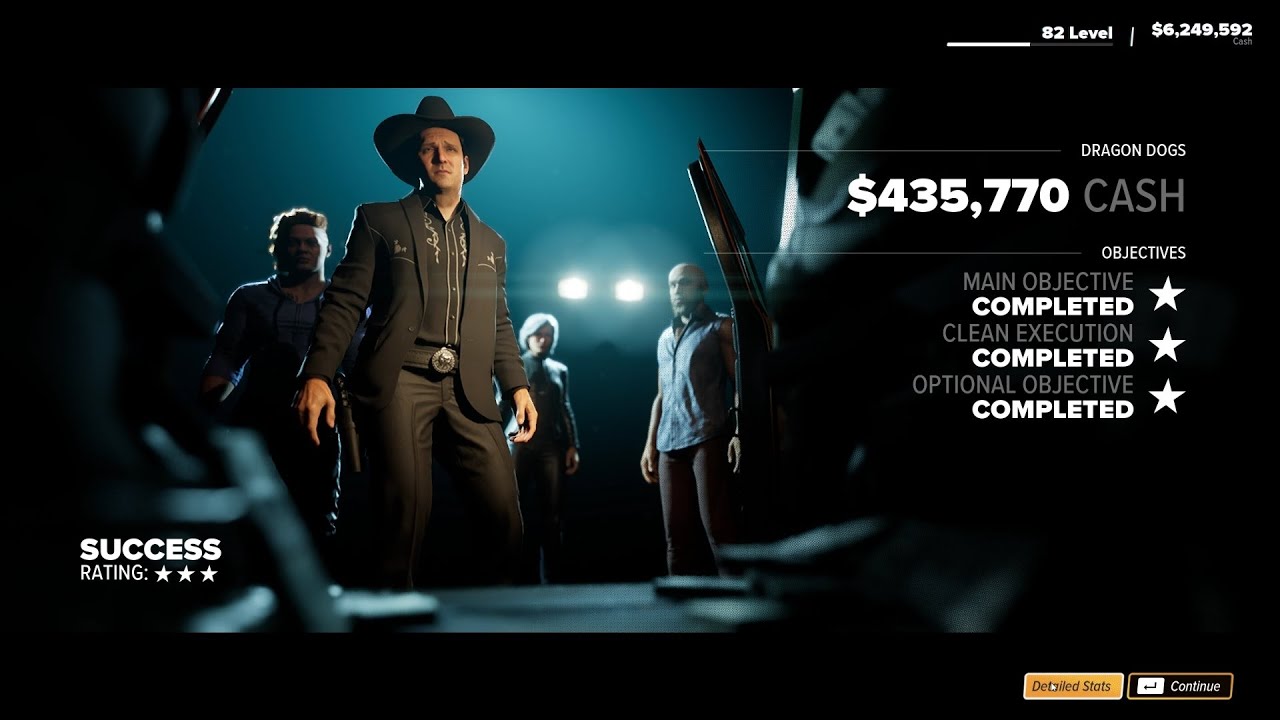 Crime Boss: Rockay City - The Dragon Dogs Heist, Solo: 3✰ Success