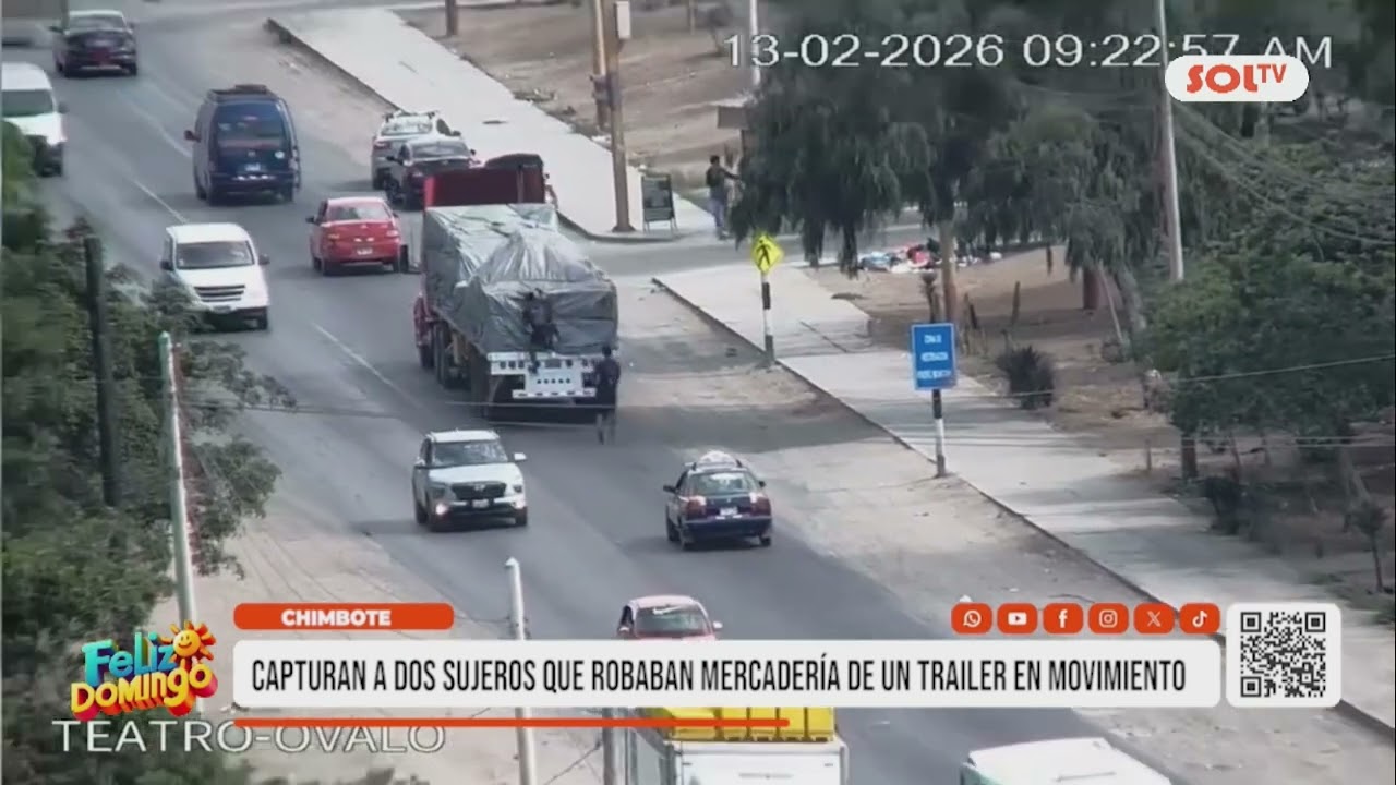 Chimbote: capturan a ladrones de mercadería en tráiler