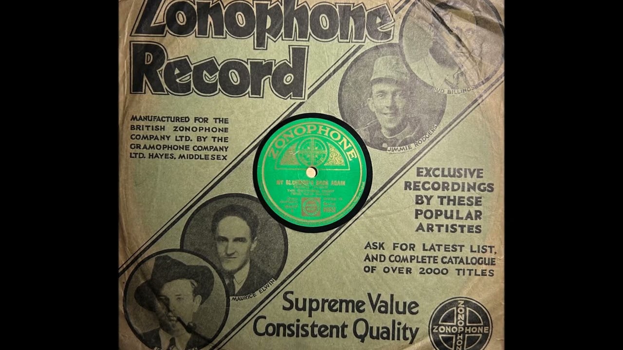 My Bluebird's Back Again - Rhythmic Eight (John Firman) - Zonophone 6053