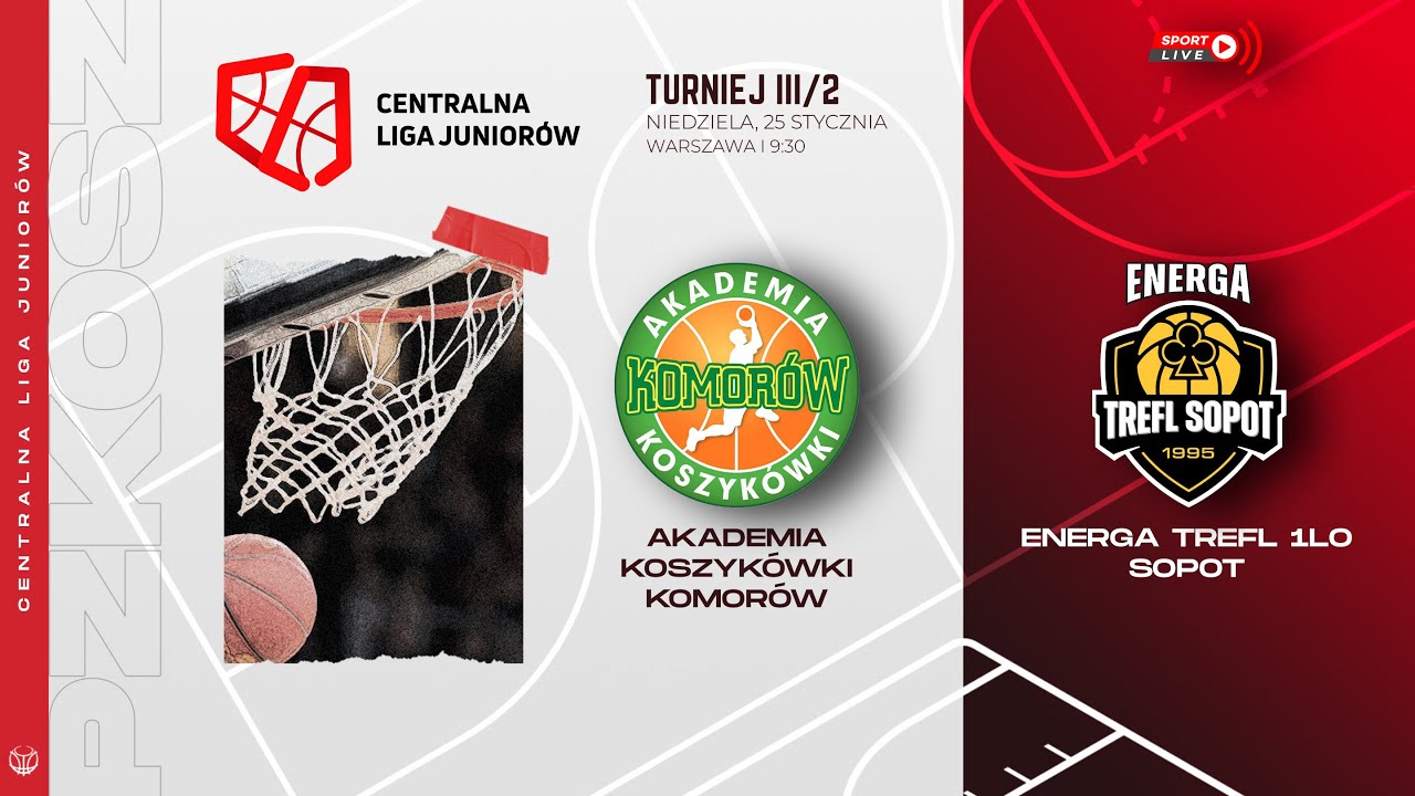 Akademia Koszykówki Komorów - Energa Trefl 1LO Sopot (CLJ)