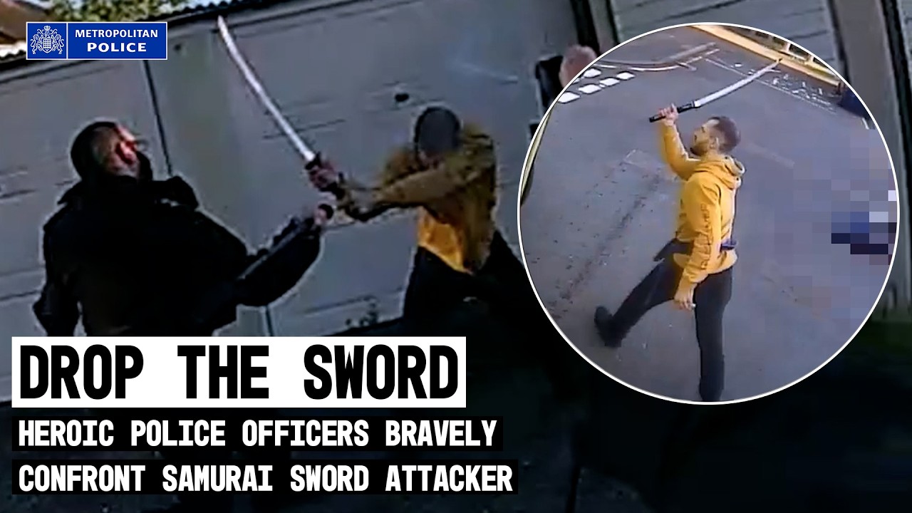 London Sword Attack | Heroic Met Police Officers Confront Dangerous Attacker