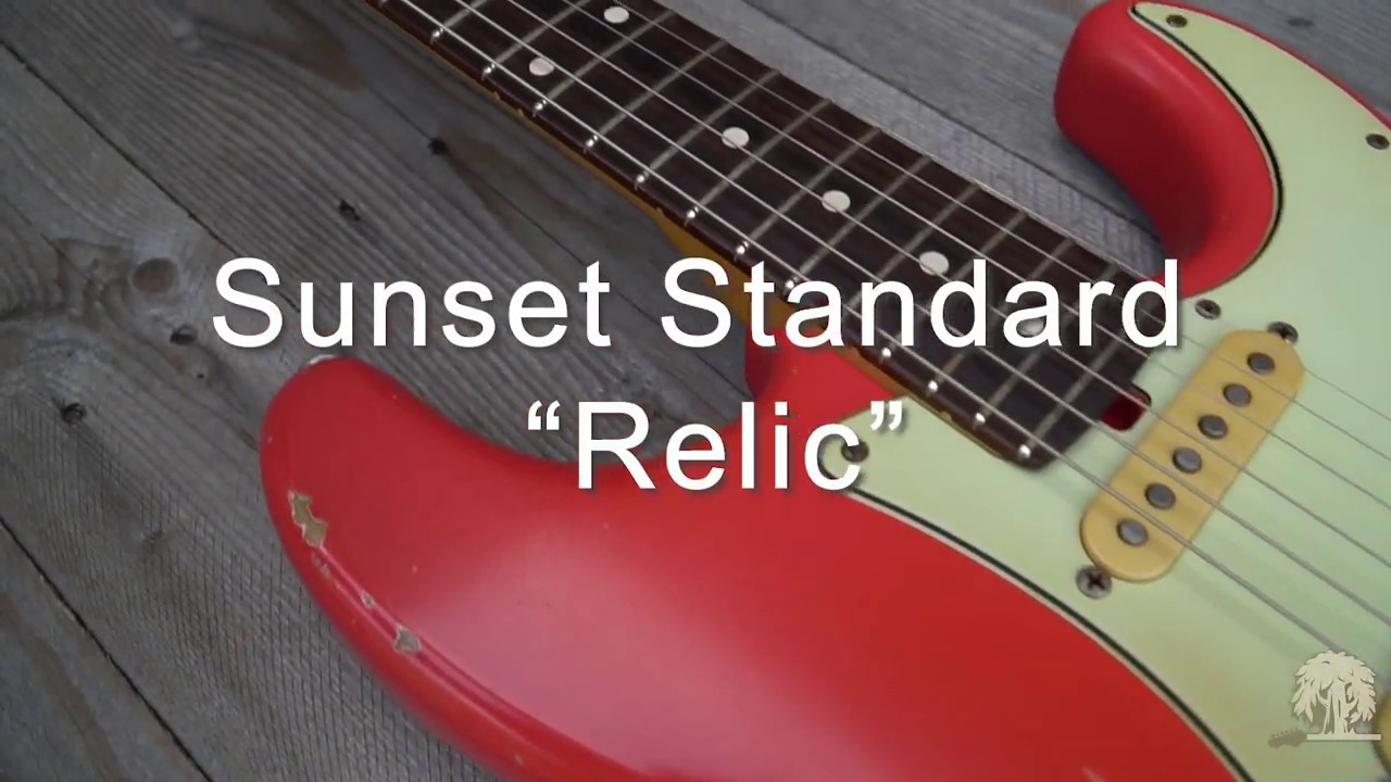 Sunset Standard Relic / Fiesta Red  - Willows Guitar -