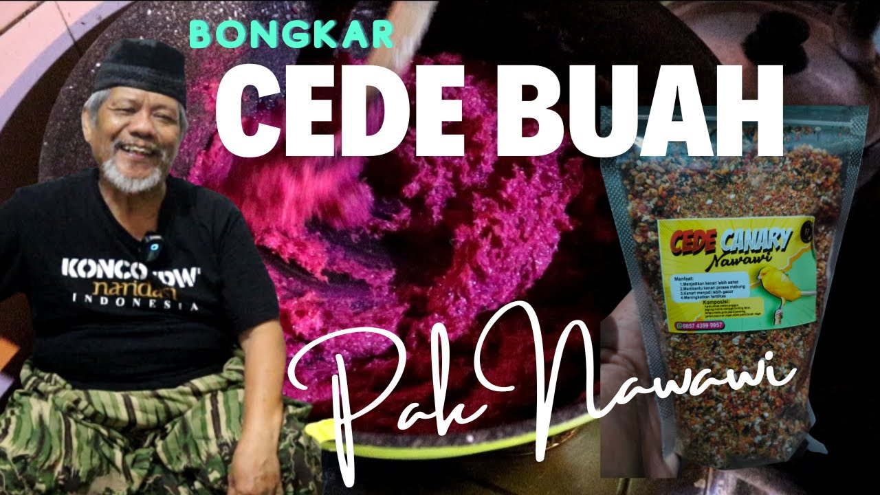 BONGKAR RAHASIA !! Membuat CEDE KENARI BUAH DAN TELUR ala Pak Nawawi