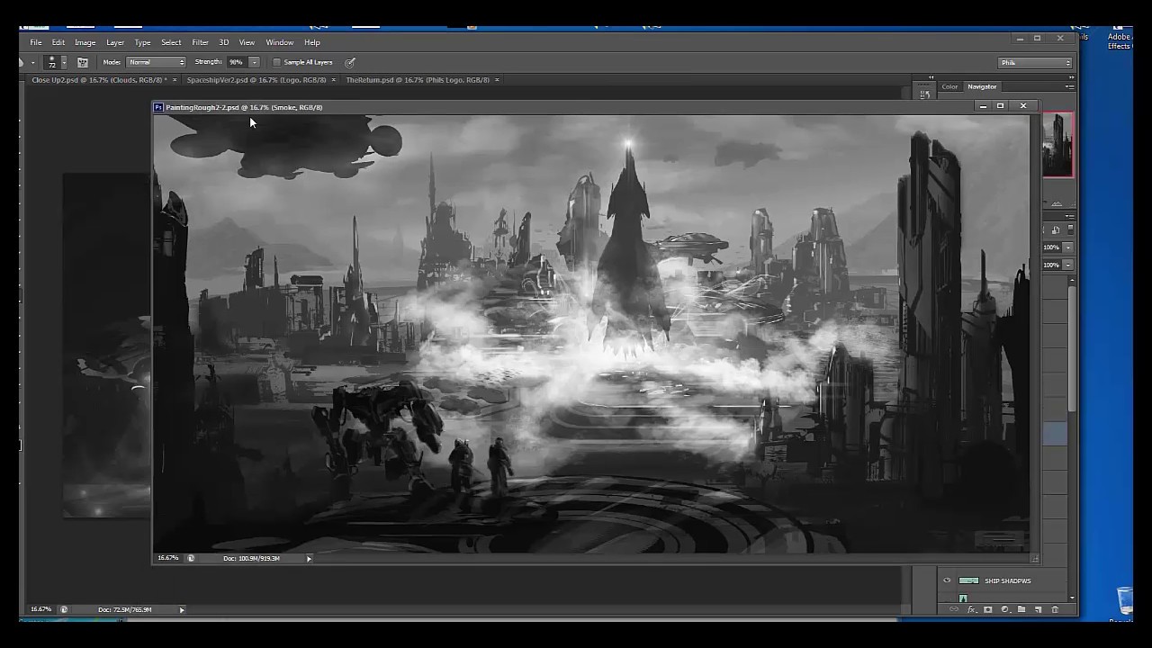 Using Light, Shadow , Detail and Shapes In My Workflow