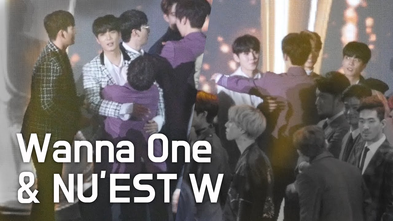 180125 다시 만난 워너원과 뉴이스트W _ Wanna One & NU'EST W _ 기념촬영 _ 서울가요대상 _ 고척돔