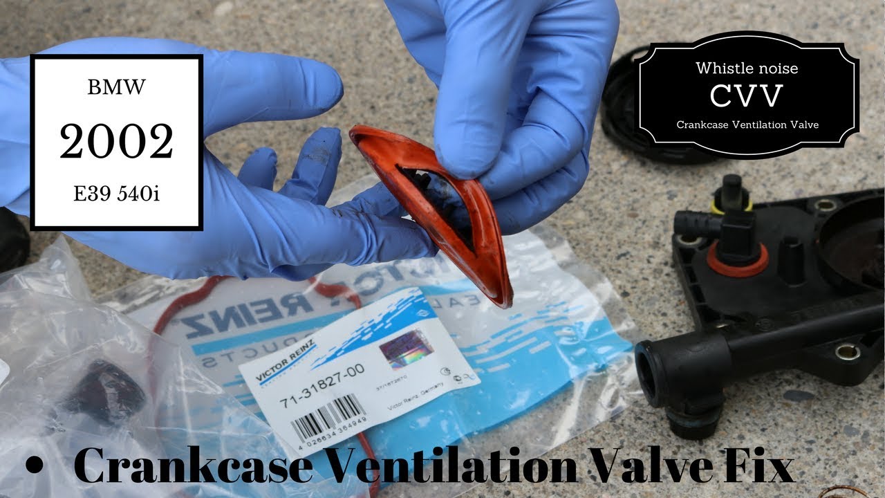 BMW 4.4L whistle noise, E39 540i V8 Crankcase Ventilation Valve (CVV) replacement. Part 1