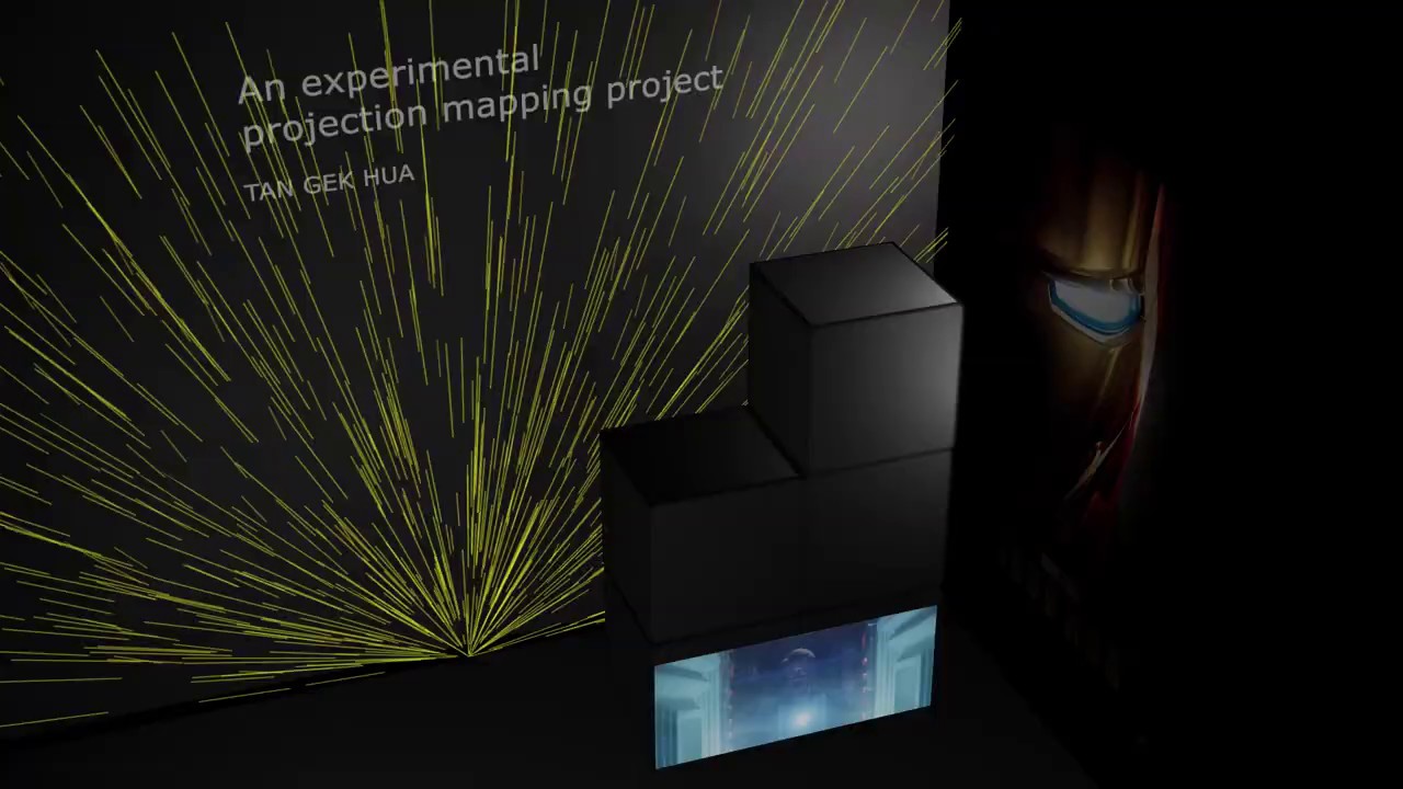 Simulated Projection Mapping - I am Iron Man