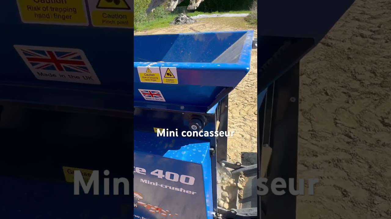 Tigerbite 400, mini concasseur compact,m&acirc;choires 400x200.