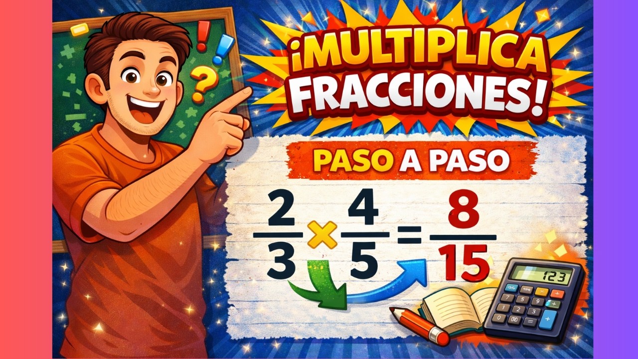 👉 ¡Multiplica fracciones fácil! ✖️ Paso a paso
