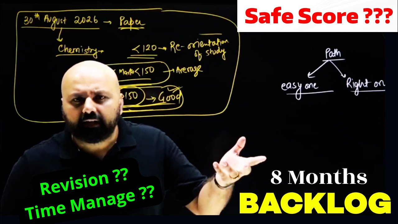 8 Months 🥵 NEET 2027 Safe Score | Backlog & Revision के साथ Time Manage कैसे करें ⁉️