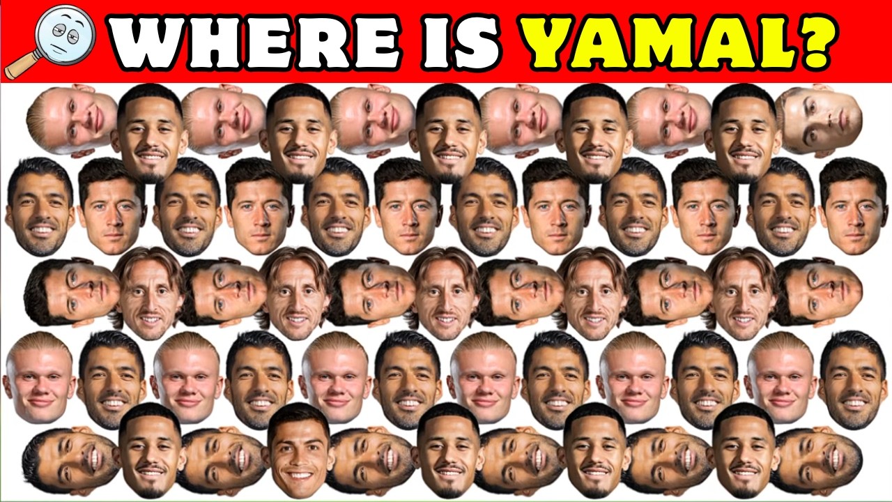 Where Is Lamine Yamal? 🔎 Football Eye Test (99% Fail)