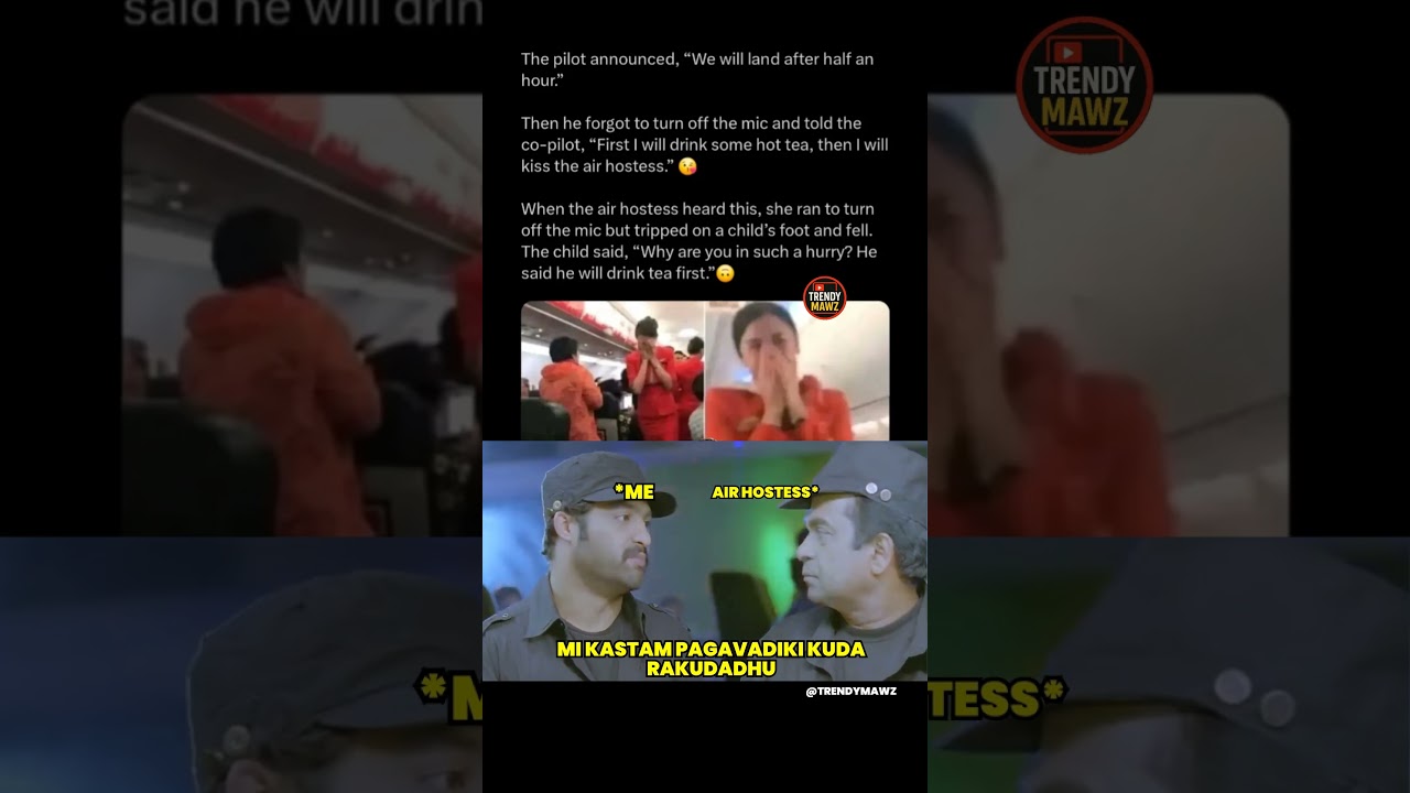 Pilot's Mic Mishap 😂✈️#AirlineHumor #PilotStories #FunnyFlight #TravelComedy#MicAccident#trending#yt
