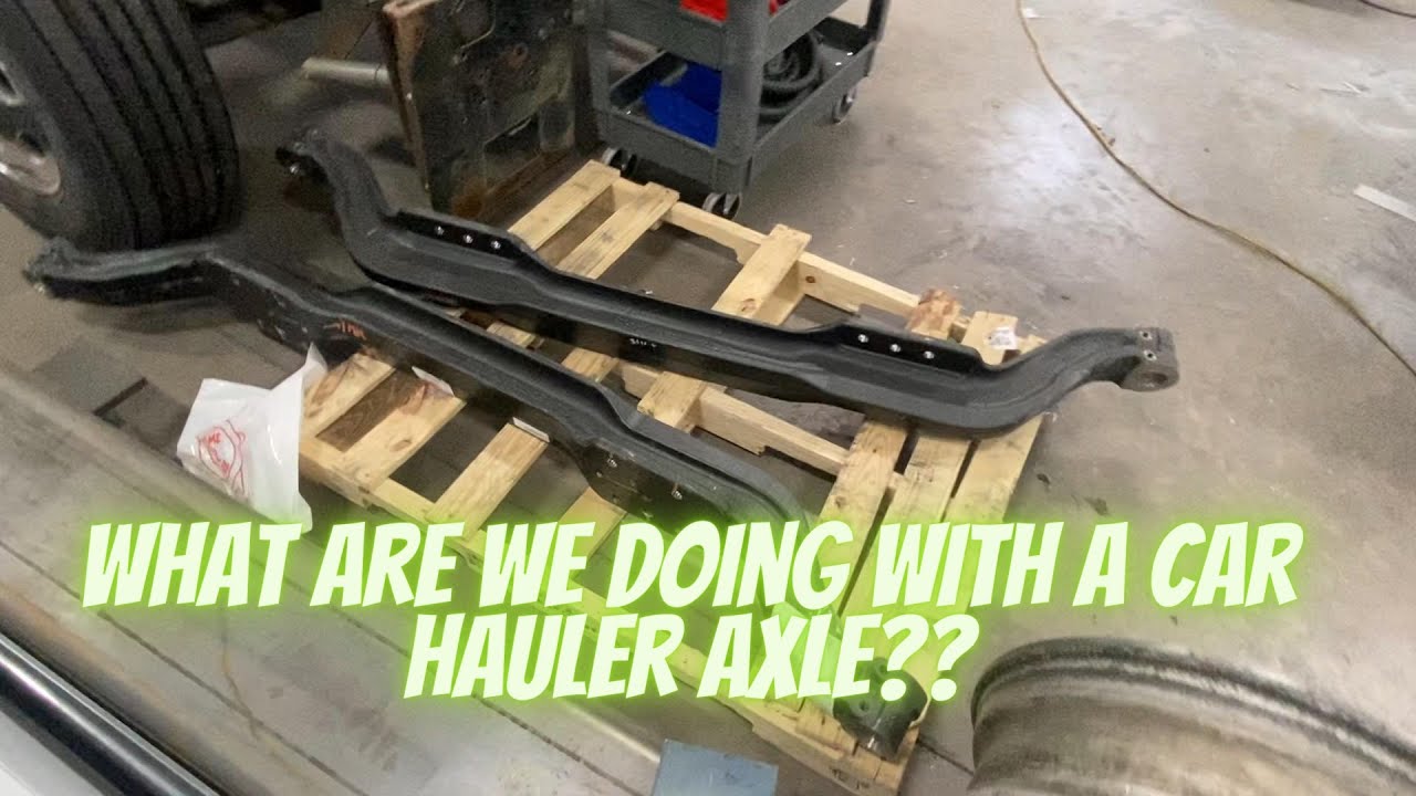 Car Hauler Front axle on a Peterbilt 386