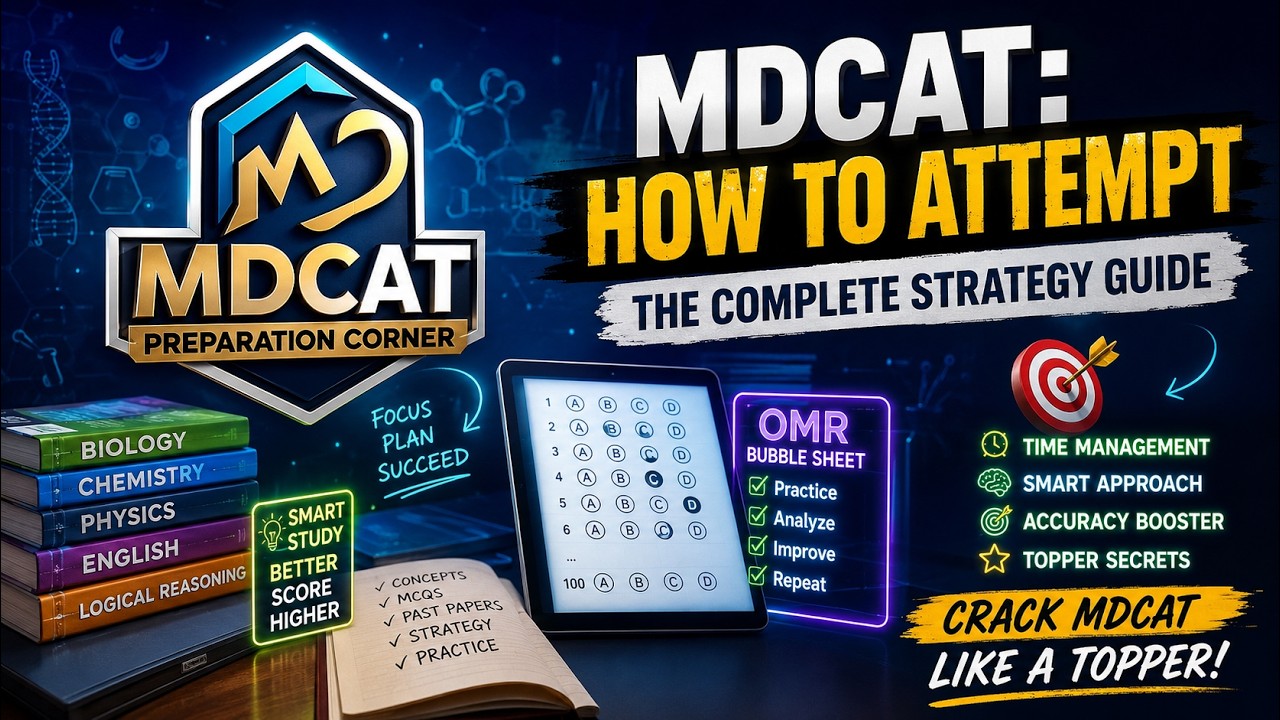 MDCAT 2026: Paper Attempting Techniques & Time Management Strategy