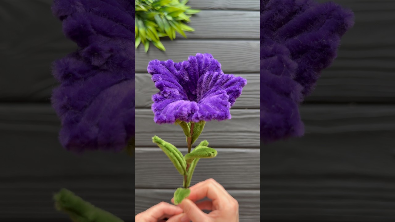 DIY Craft! How to Make Easy Flower basket from Chenille Wire DIY Pipe Cleaner Crafts