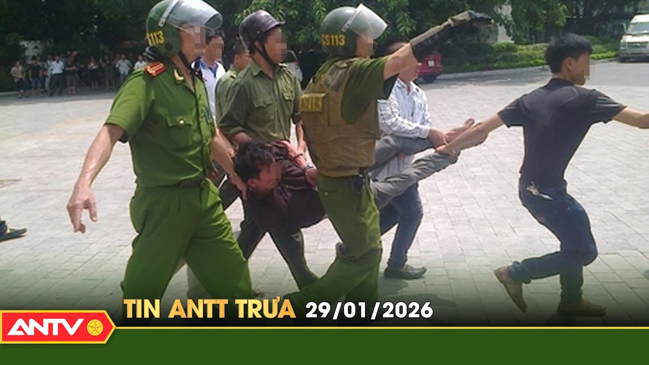 Tin tức an ninh trật tự nóng, thời sự Việt Nam mới nhất 24h trưa ngày 29/1 | ANTV