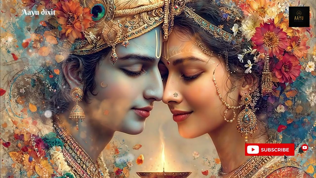 Radha Tu Krishna Main 💙 | Beautiful Radha Krishna Love  | Bhakti Song 4K #krishnabhajan 
