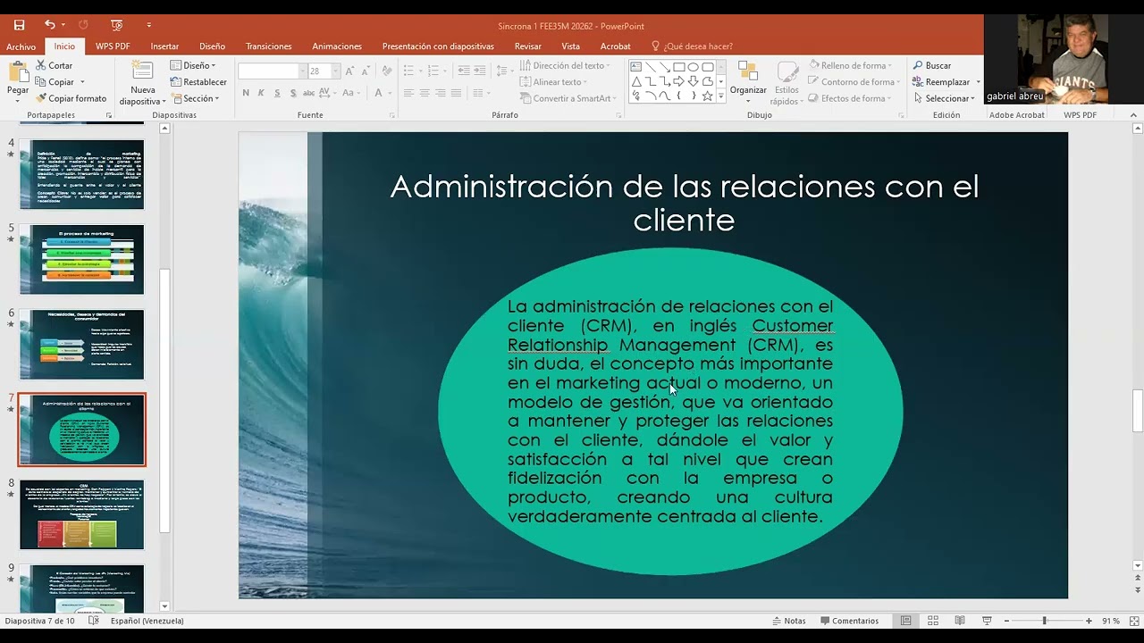 Primer encuentro síncrono mercadotecnia prof. Gabriel Abreu