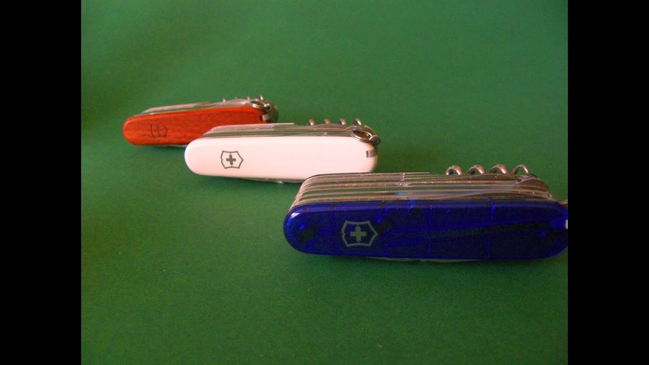 Victorinox Swisschamp - zamiana okładek z czarnych na białe / black to white scales