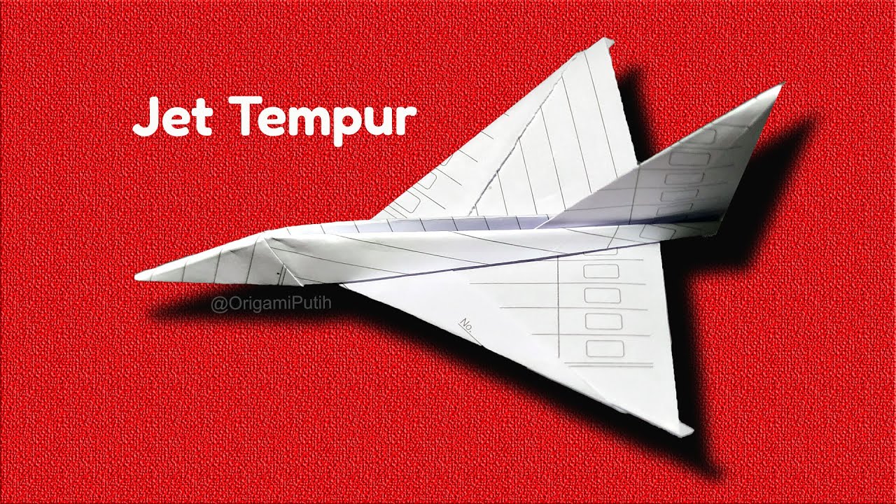 Origami Jet Tempur Kertas Terbang Jauh Sekali!