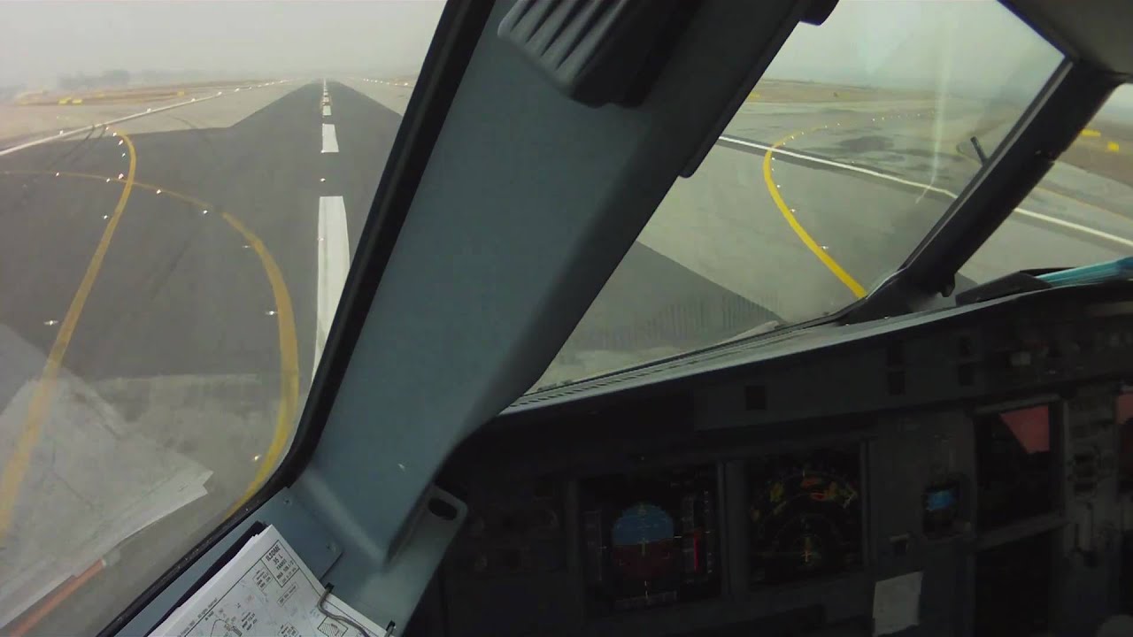 Cockpit view landing at Milan Malpensa