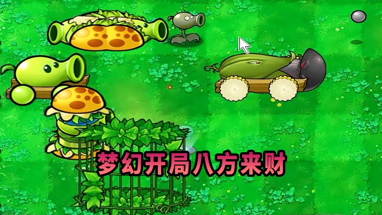 【植物大戰僵尸】夢幻開局八方來財！