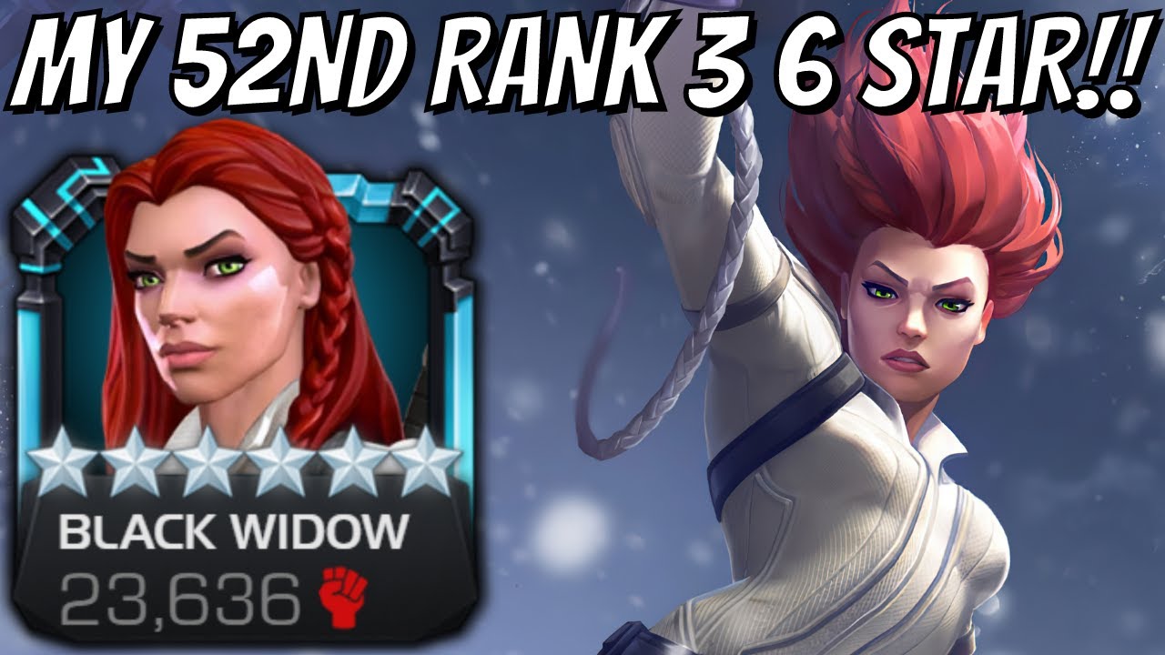 6 Star Rank 3 BLACK WIDOW Gameplay - 8+ ENDGAME BOSSES & UTILITY DEMO!! ULTIMATE SHOWCASE!!!