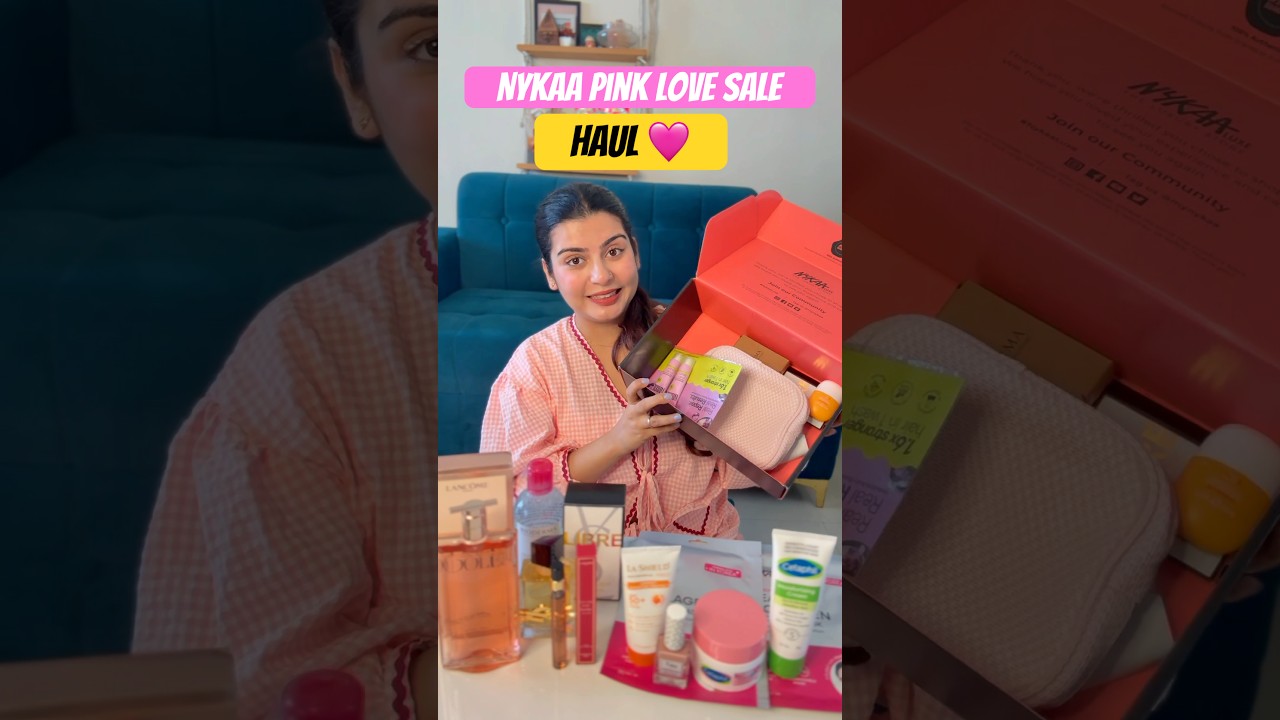 Nykaa Pink Love SALE Haul 🩷Luxury Perfumes + Skincare Recommendations #youtubeshorts #shorts #nykaa