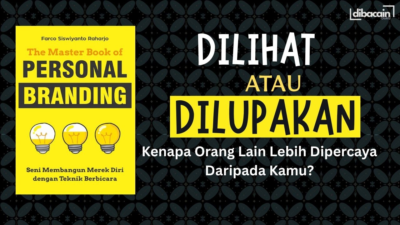 Nilai Dirimu Ada, Hanya Saja Tidak Terlihat | RINGKASAN BUKU #bukukeren #pengembangandiri