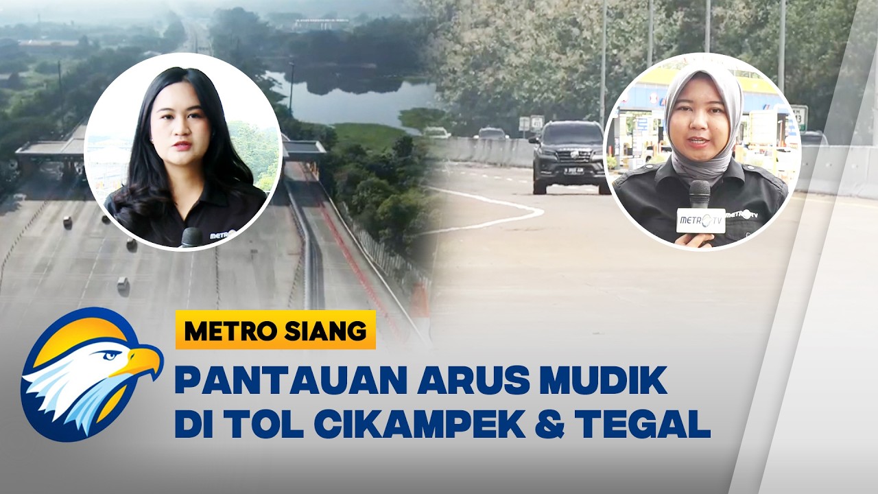 Jelang Lebaran Begini Situasi Arus Mudik di Tol Jakarta Cikampek dan Kalikangkung - [Metro Siang]