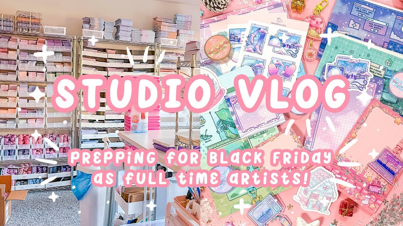 STUDIO VLOG #01 | Prepping our small business for Black Friday and a shop update!