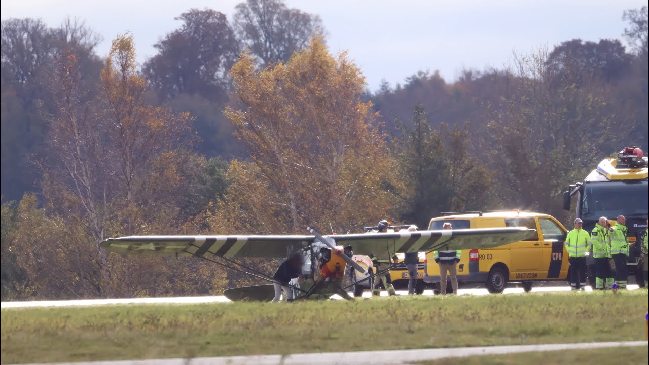 Mindre fly kørt af bane i Roskilde Lufthavn 27/10-23