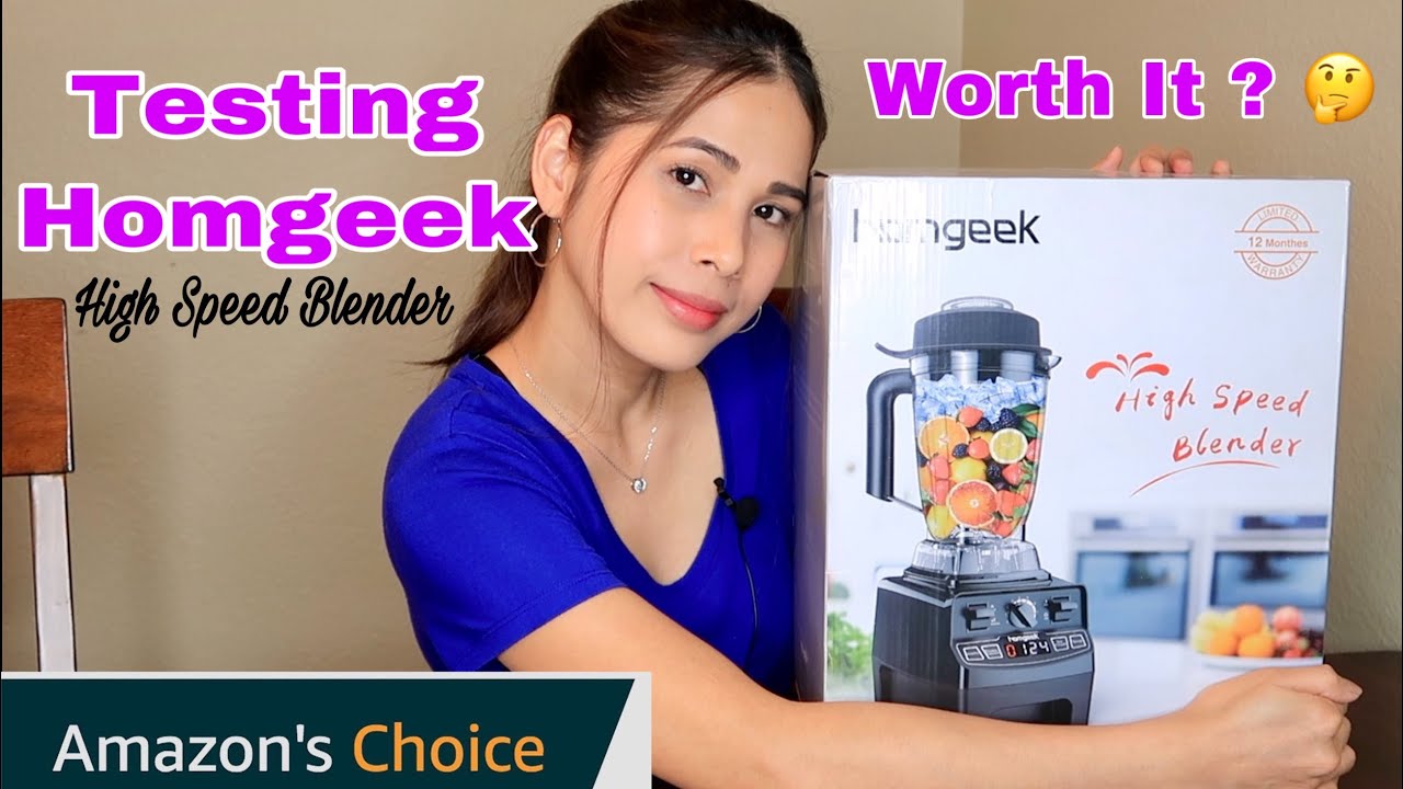 Homgeek High Speed Blender || Testing + Demo