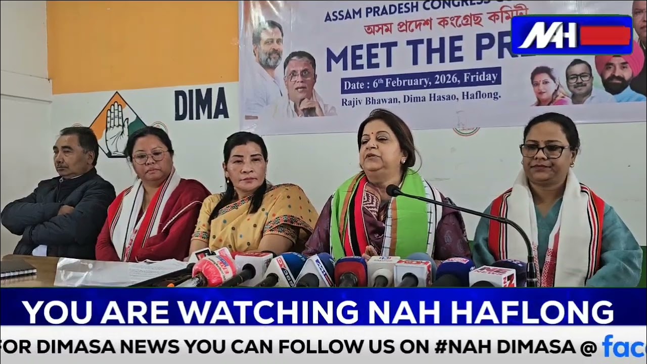 Press Meet by Assam Pradesh Congress Committee at Rajiv Bhawan, #Haflong #DimaHasao #assam