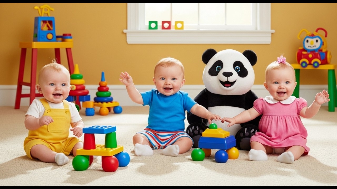 🐼 Panda Goes to School – Fun 3D Cartoon Baby Song & Learning Adventure | Tiny Tots World
