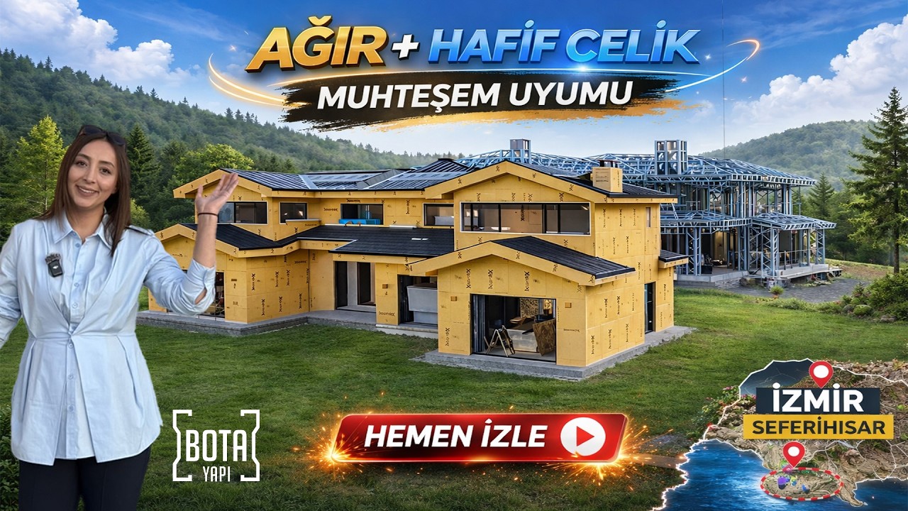 Seferihisar’da 327 m² Çelik Villa | Mimar Gözüyle Yapım Süreci