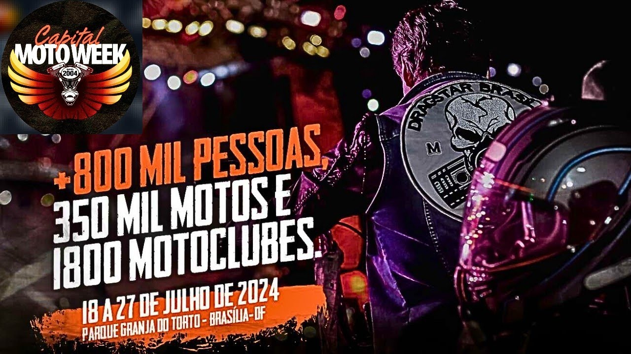 Capital Moto Week 2024: Passeio radical 360 ° na maior festa de motociclistas da América Latina!