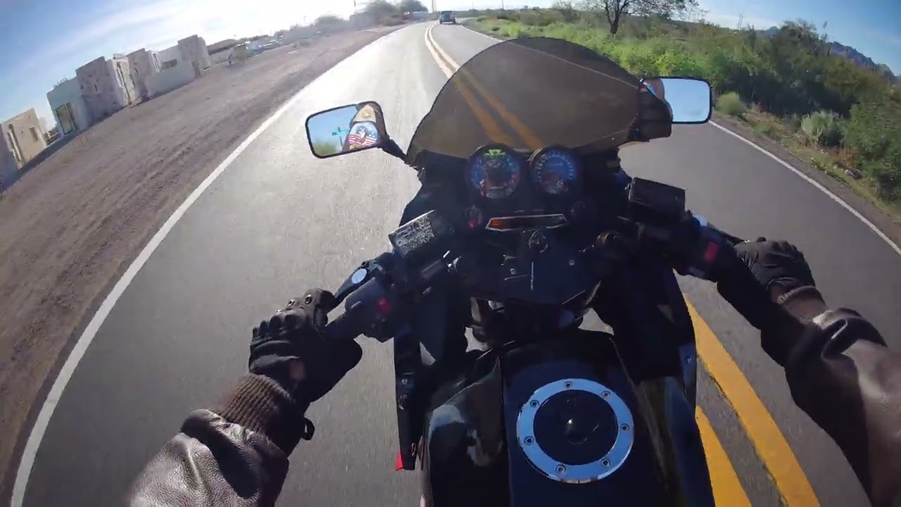 Riding the Top Gun bike