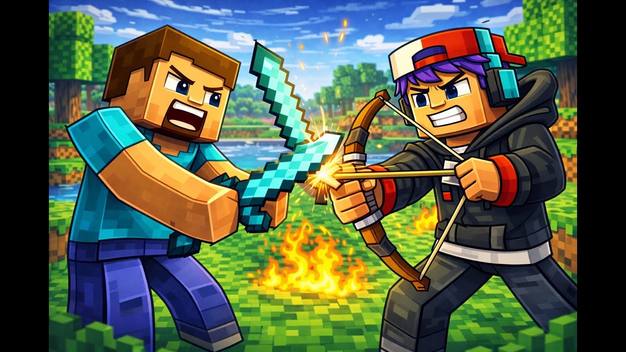 Wir spielen Mini-Games in Minecraft