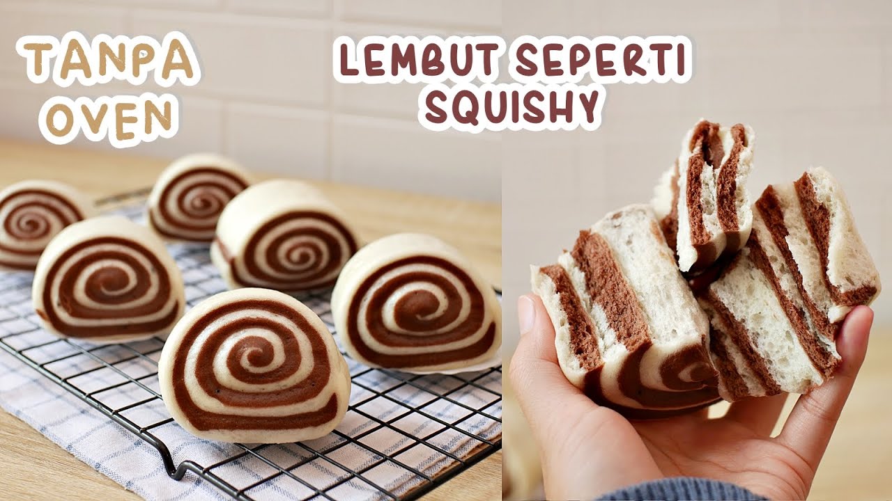 Lembut seperti SQUISHY, TANPA OVEN – BELUM BANYAK YANG JUAL   RESEP MANTAU SPIRAL COKLAT