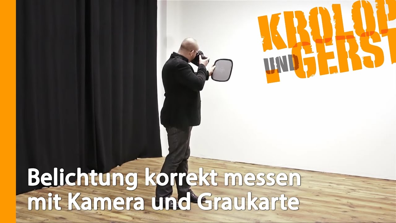 Belichtung korrekt messen mit Kamera und Graukarte 💡 QUICKTIP 💡 Krolop&Gerst