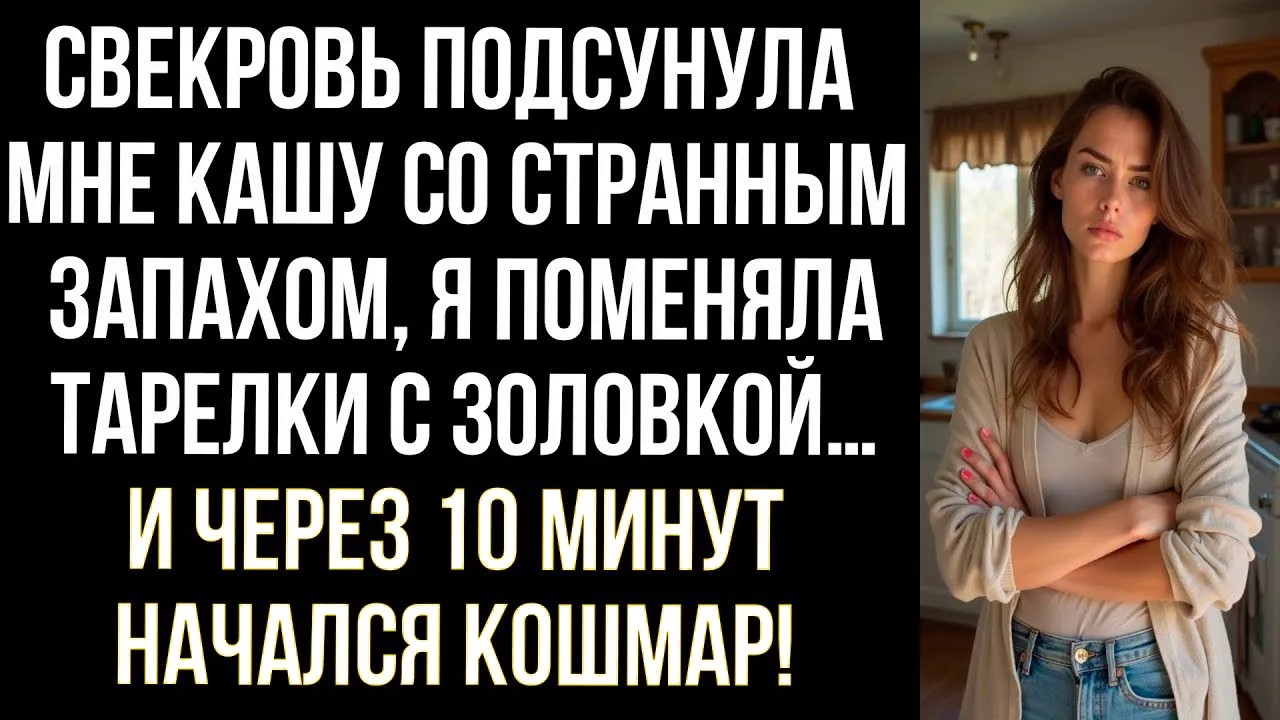 Свекровь подсунула мне кашу со странным запахом, я поменяла тарелки с золовкой… и через 10 минут...