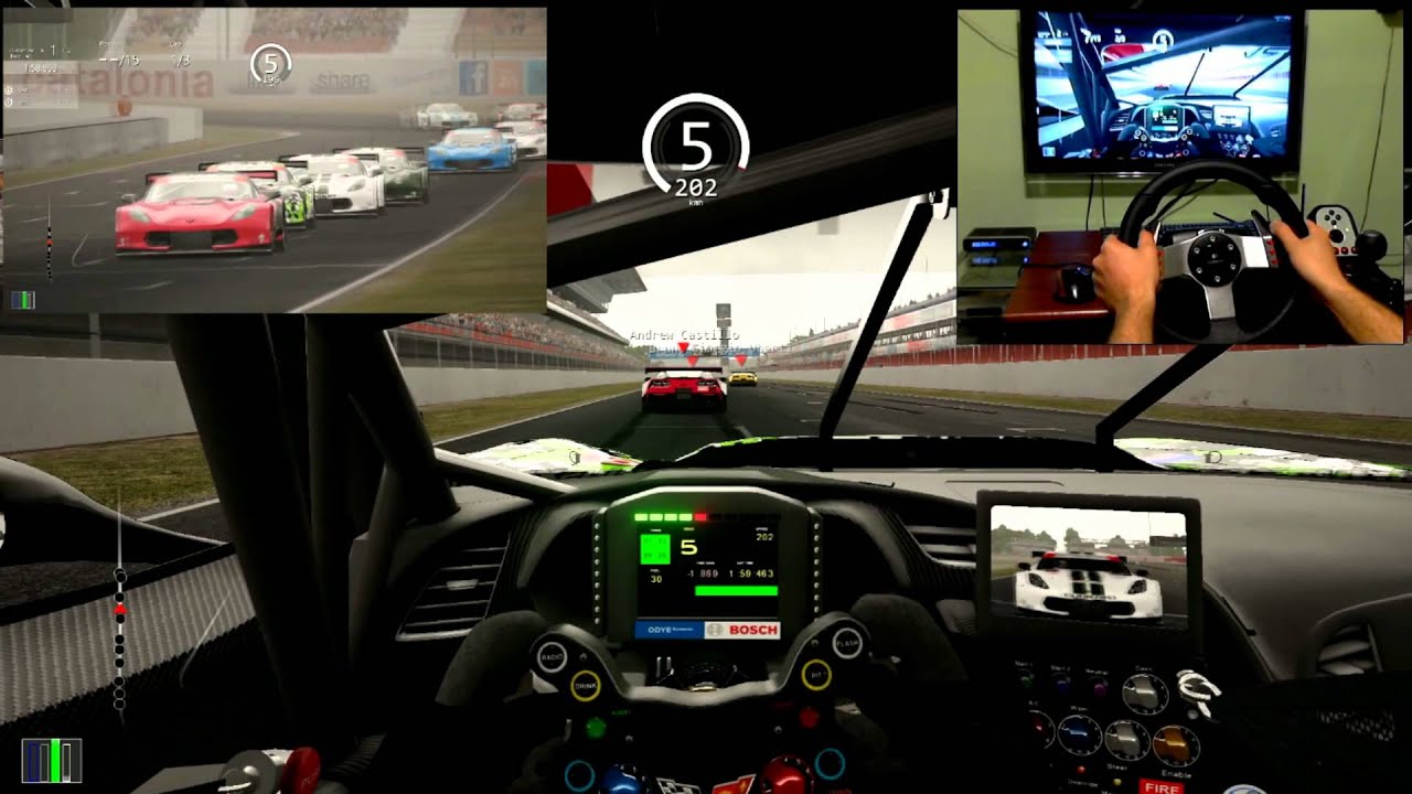 Assetto Corsa- Corvette C7r GTE - Circuit de Barcelona-Catalunya Logitech G27 BonnyDirt