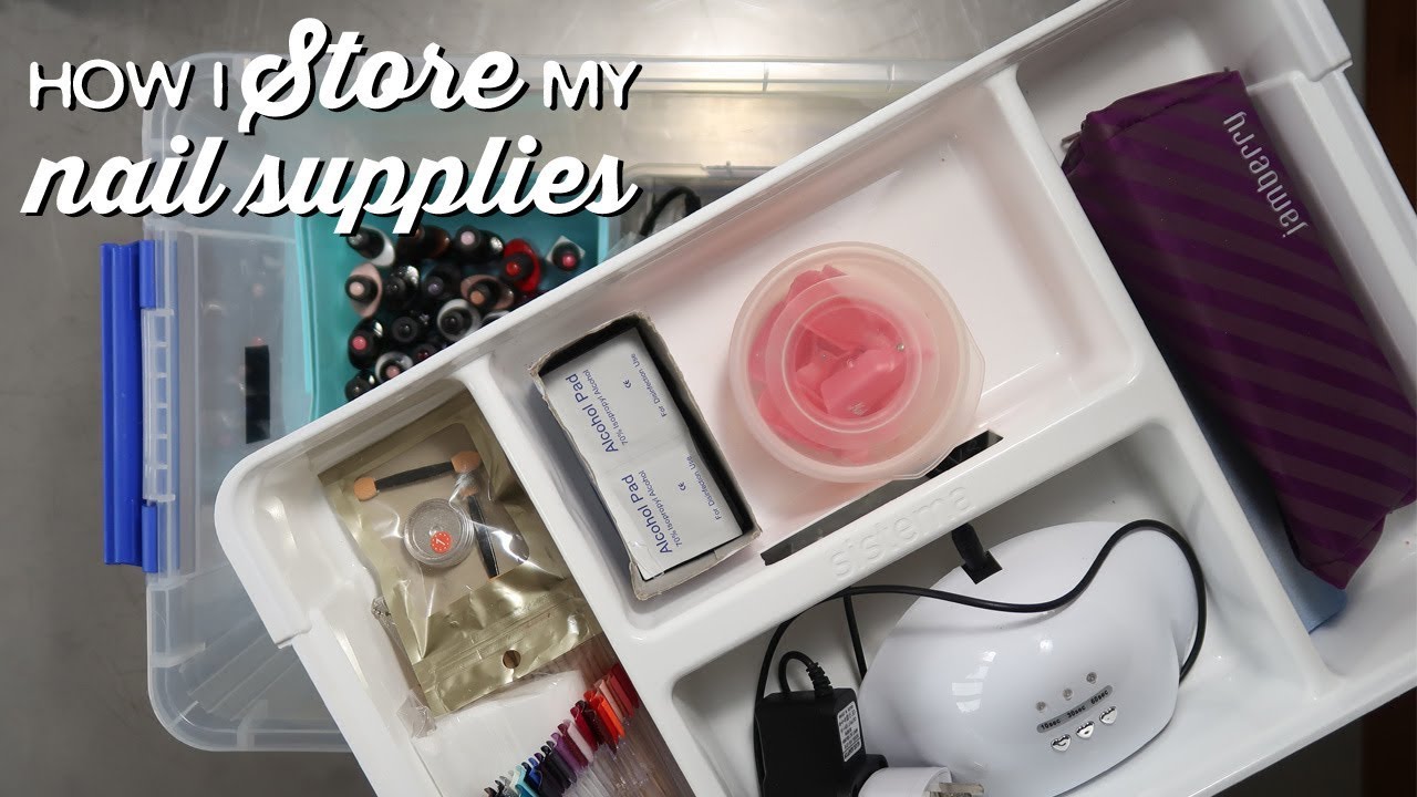 How I Store My Nail Supplies | A Thousand Words