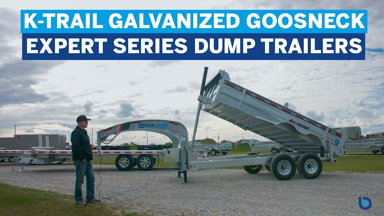 Компания Bluewater Trailers представляет самосвальный прицеп K-Trail с оцинкованным гусиным шеем ...