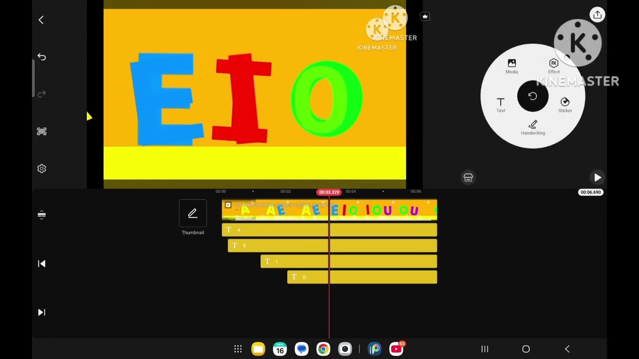 Aeiou logo kinemaster speedrun