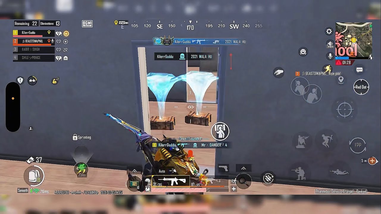May game play highlight 1v4 1v3 1v2 enjoy #bgmi #pubgmobile #gaming #mobilegame 