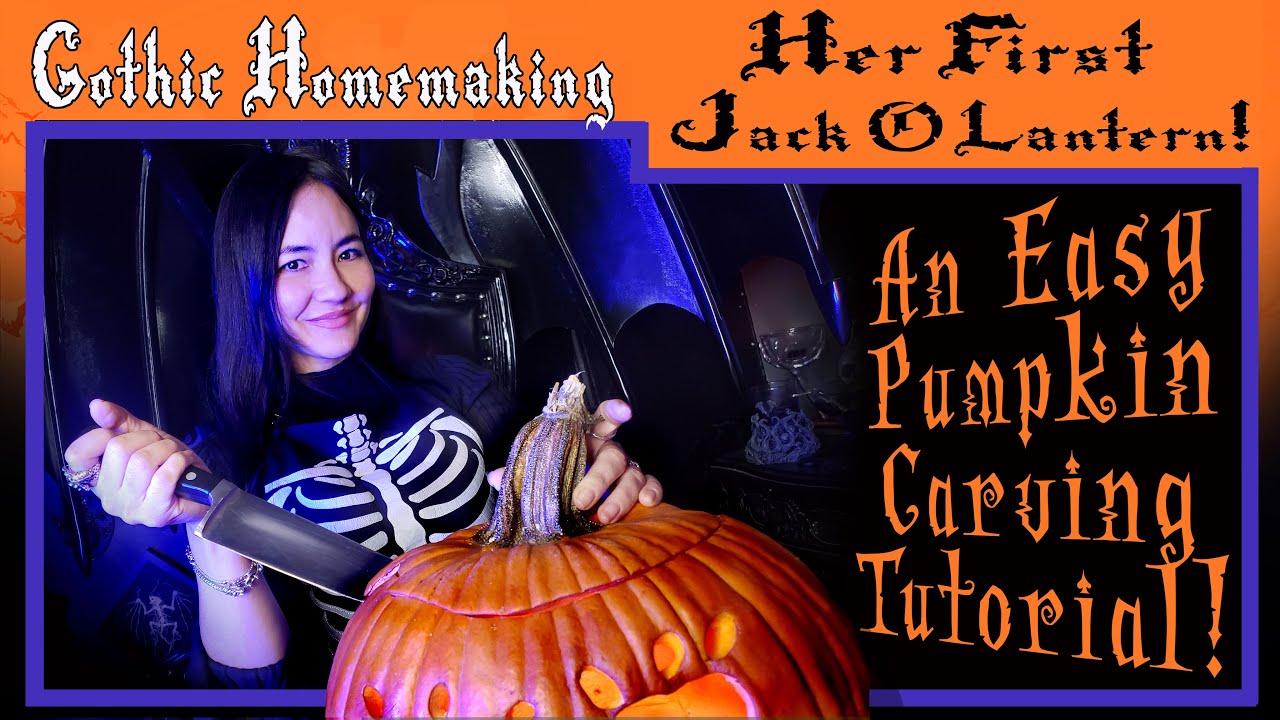 Her First Jack-O-Lantern! An Easy Pumpkin-Carving Tutorial